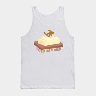 Snowboard Butter Carving | Higher Altitude Better Attitude Tank Top